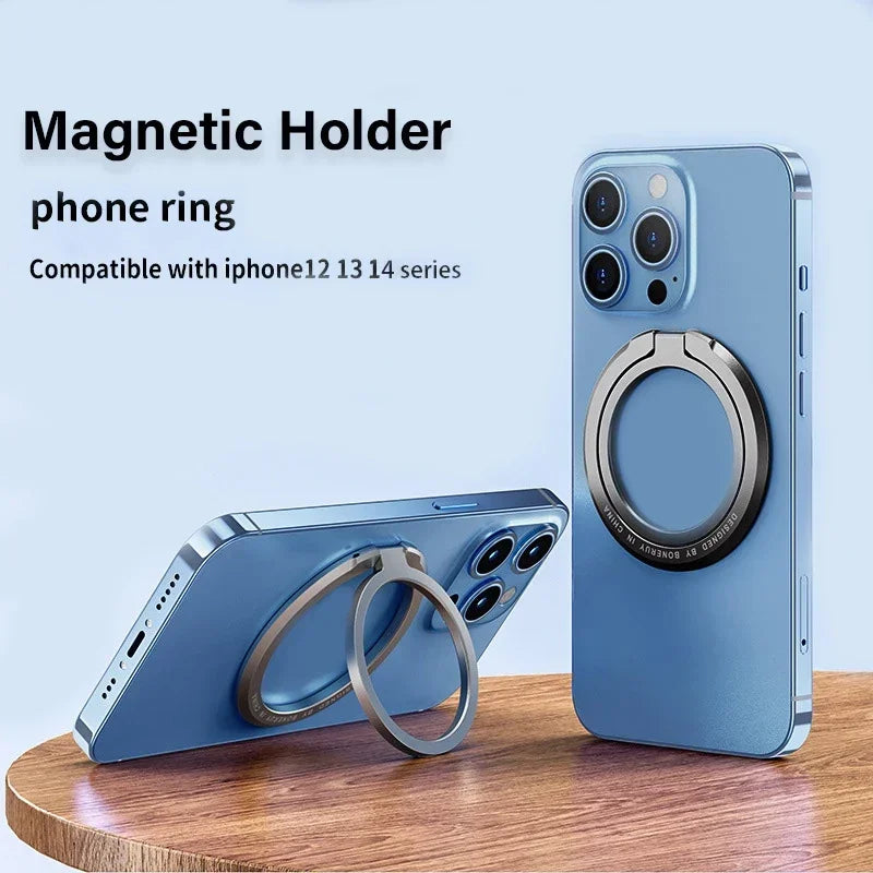 Anneau, Bague de téléphone magnétique pour iPhone, support pour téléphone portable, MagSafe, aimant, pliable, rapide, perfecGrip