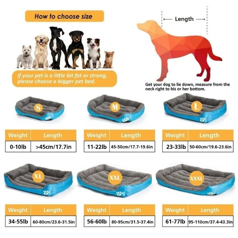 Lit pour Chien et Chat 8 Couleurs, Lit Chaud et Confortable, Paniers pour animaux domestiques