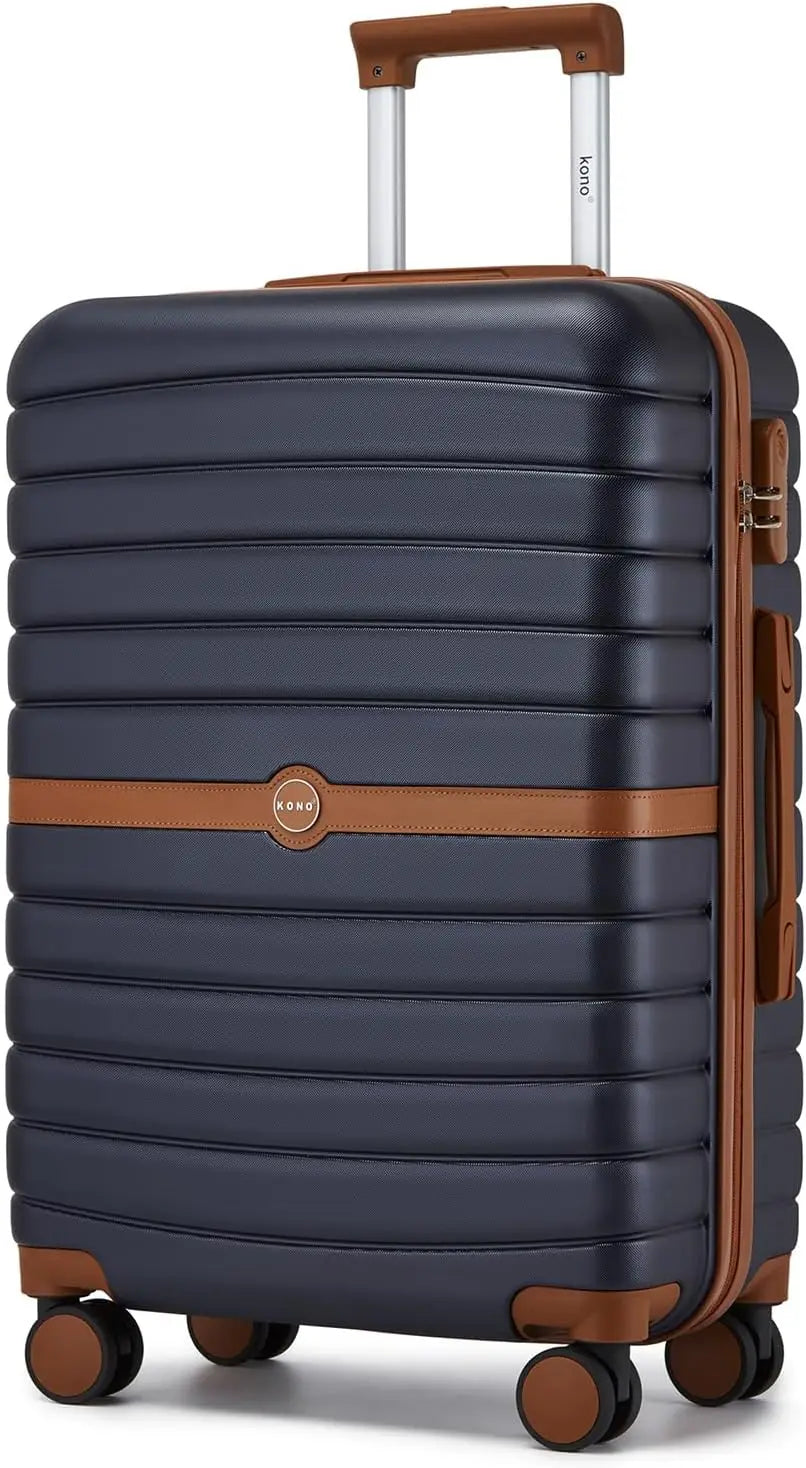 Ensemble de valises rigides PC KONO 3 pièces – léger, 360° roues doubles, serrure à combinaison, valises 55/66/76 cm