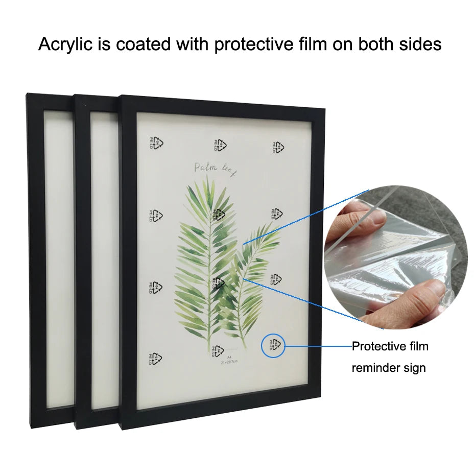 Cadre photo en bois pour mur, support de cadre photo, cadre de décoration, 10x15, 15x20, 20x25, A4, 3 pièces