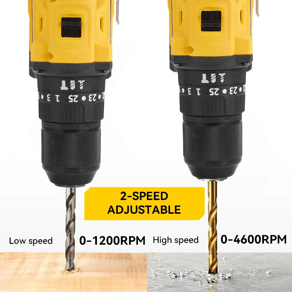 MELLWIN – perceuse à percussion électrique sans balais, couple 25 + 3, tournevis polyvalent sans fil, outil électrique pour broche de batterie Makita 18V