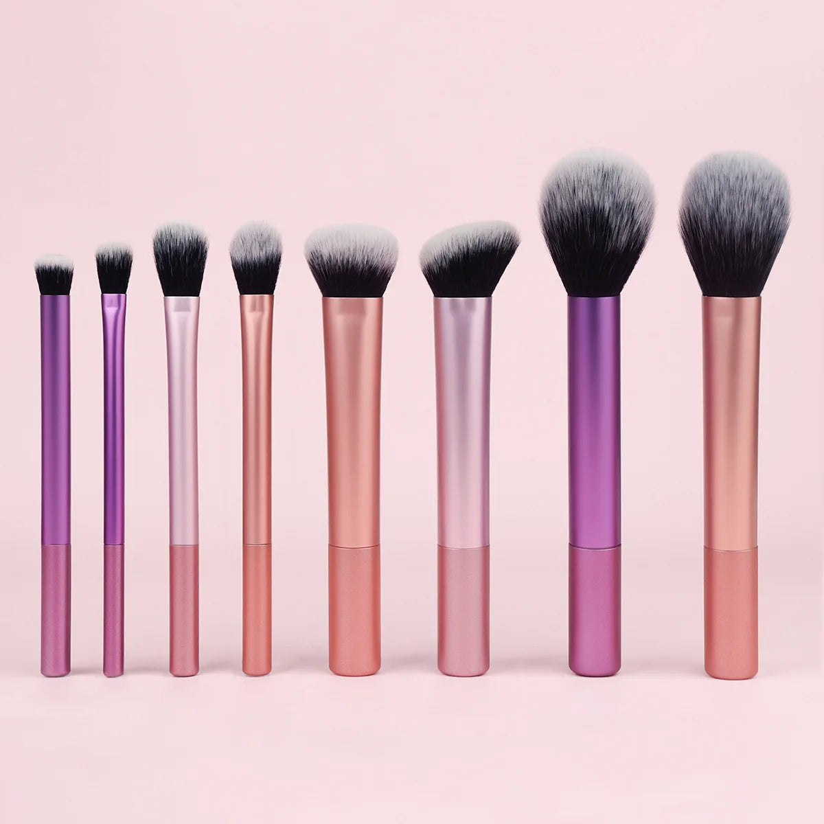 LOYBJ 8-teiliges Make-up-Pinsel-Set, Foundation, weiches Puder, Rouge, Kontur, Concealer, Lidschatten, professioneller Make-up-Pinsel
