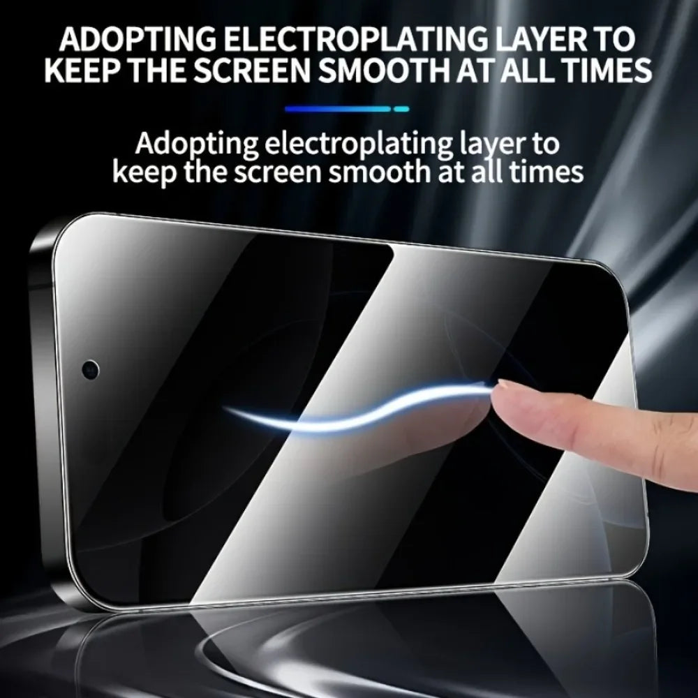 Protecteur d'écran Anti-espion pour iPhone (17/16/15/14 Pro Max/16e) – Verre trempé