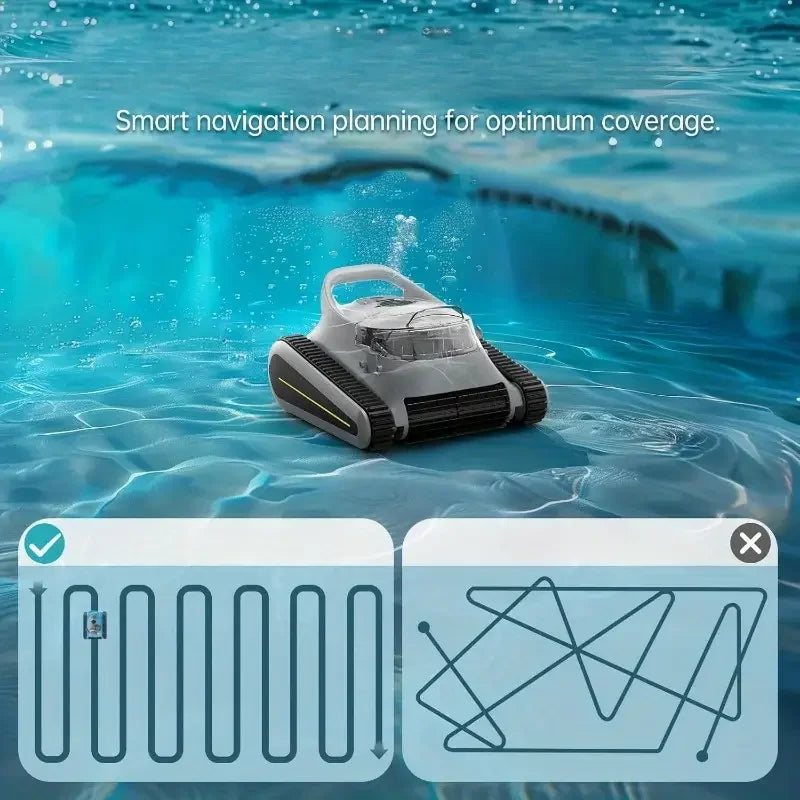 Aspirateur robot sans fil pour piscine Seauto Seal SE 2025 : nouvelle planification des parcours pour piscines creusées et hors sol