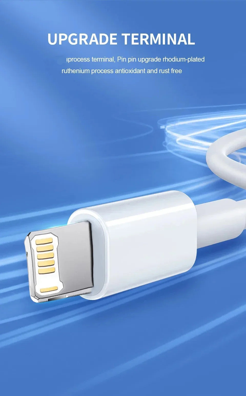 Chargeur rapide PD 35 W USB-C avec câble de charge – Compatible iPhone
