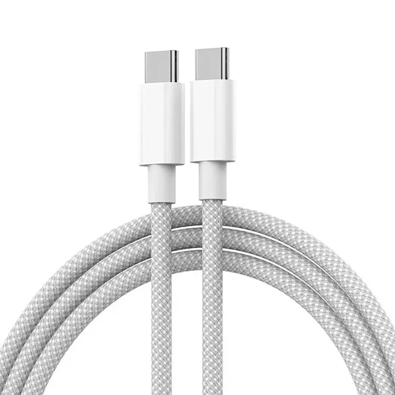 Câble PD 60W USB C vers USB Type C, Charge rapide pour iPhone 15 16 Pro Plus Pro MAX iPad, ligne de données double Type C pour Samsung S22 23