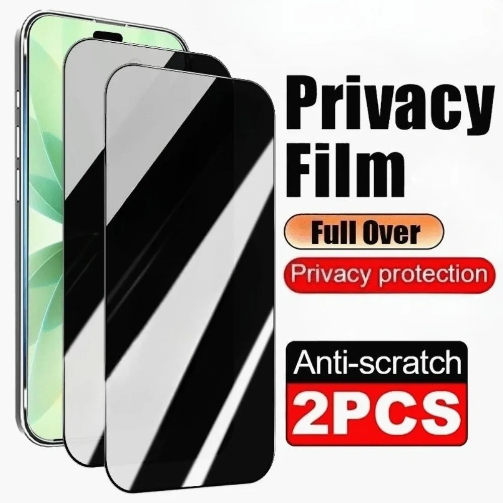 Film de protection d’écran anti-espion en verre trempé KENNAGE – Anti-empreintes, Anti-rayures – iPhone 11 à iPhone 17 Pro Max