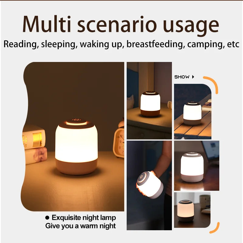 Veilleuse LED USB portable avec capteur tactile, lampes de chambre, lampe de chevet, lampe de table de chevet, éclairage de bureau