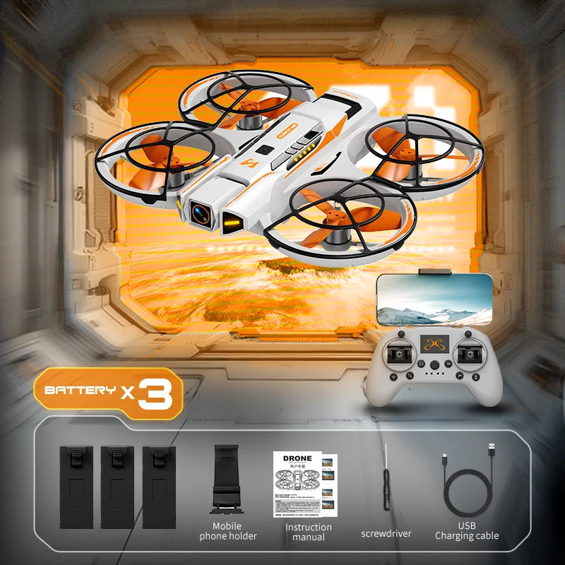 Drone de Course A21 2026 – 4K HD, Moteur Sans Balais, WIFI FPV, Flux Optique, Design Mecha, Quadrirotor jouet RC