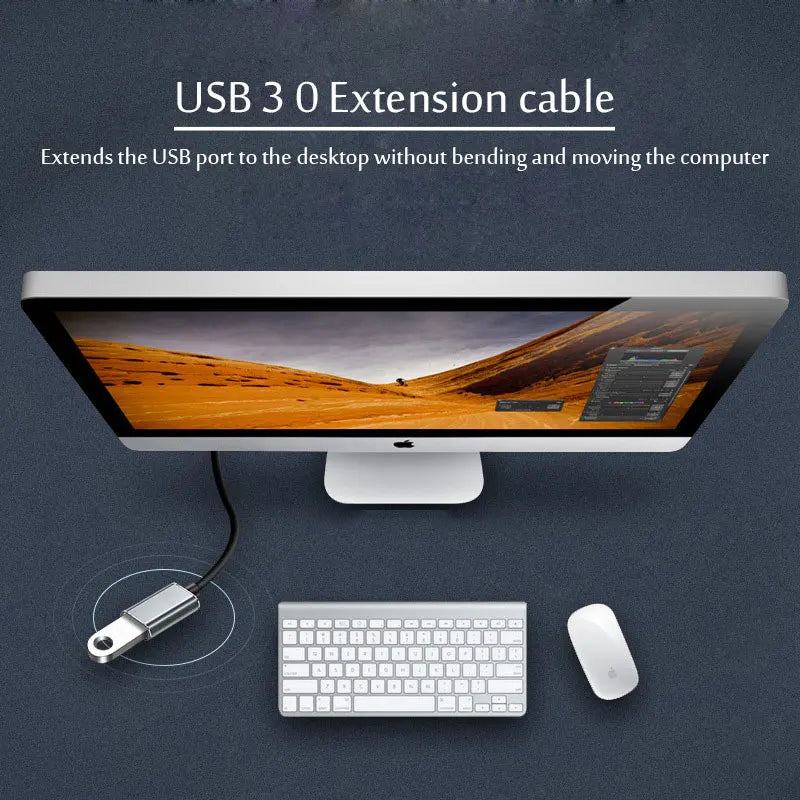 Câble d'extension USB 3.0/2.0 câble d'extension mâle à femelle vitesse rapide USB 3.0/2.0 étendu pour ordinateur portable Extension USB 3.0