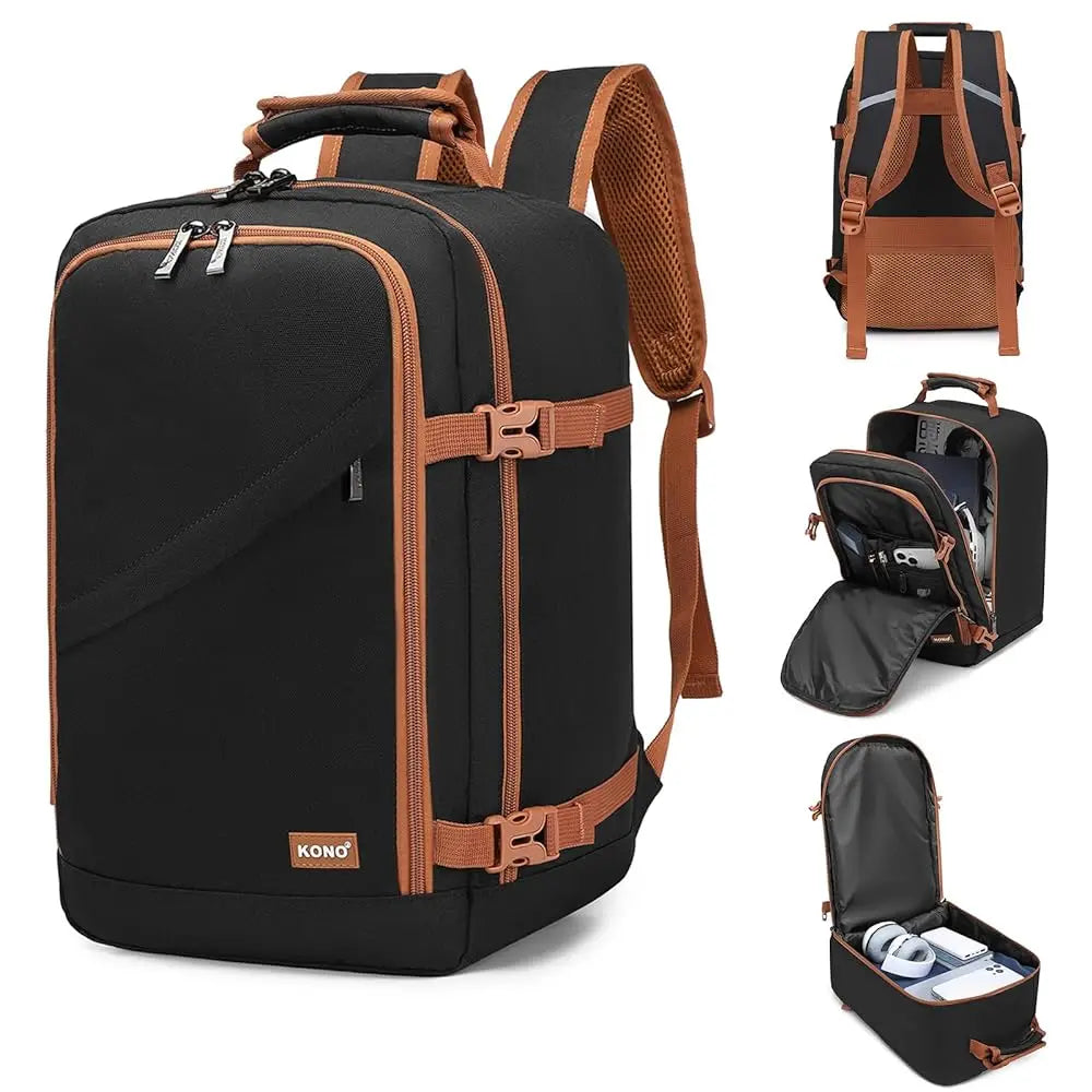 Sac de cabine KONO – 40x20x25 cm pour bagage à main Ryanair, 20L, minimaliste