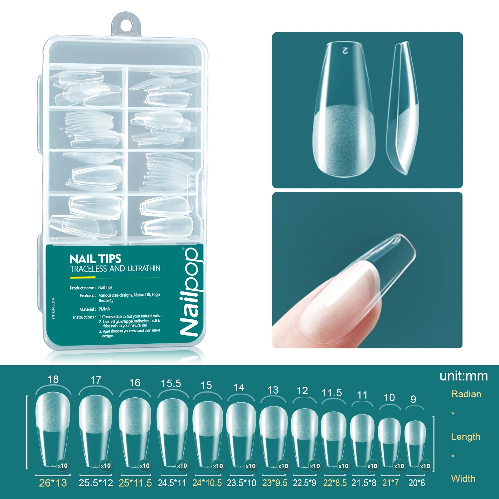 Capsules de Gel Souple 120 pcs, Courte/Moyenne