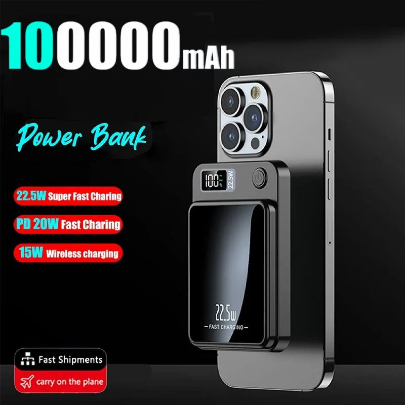 Batterie externe portable, charge super rapide, Huawei P50, Samsung, iPhone Xiaomi Powerbank,