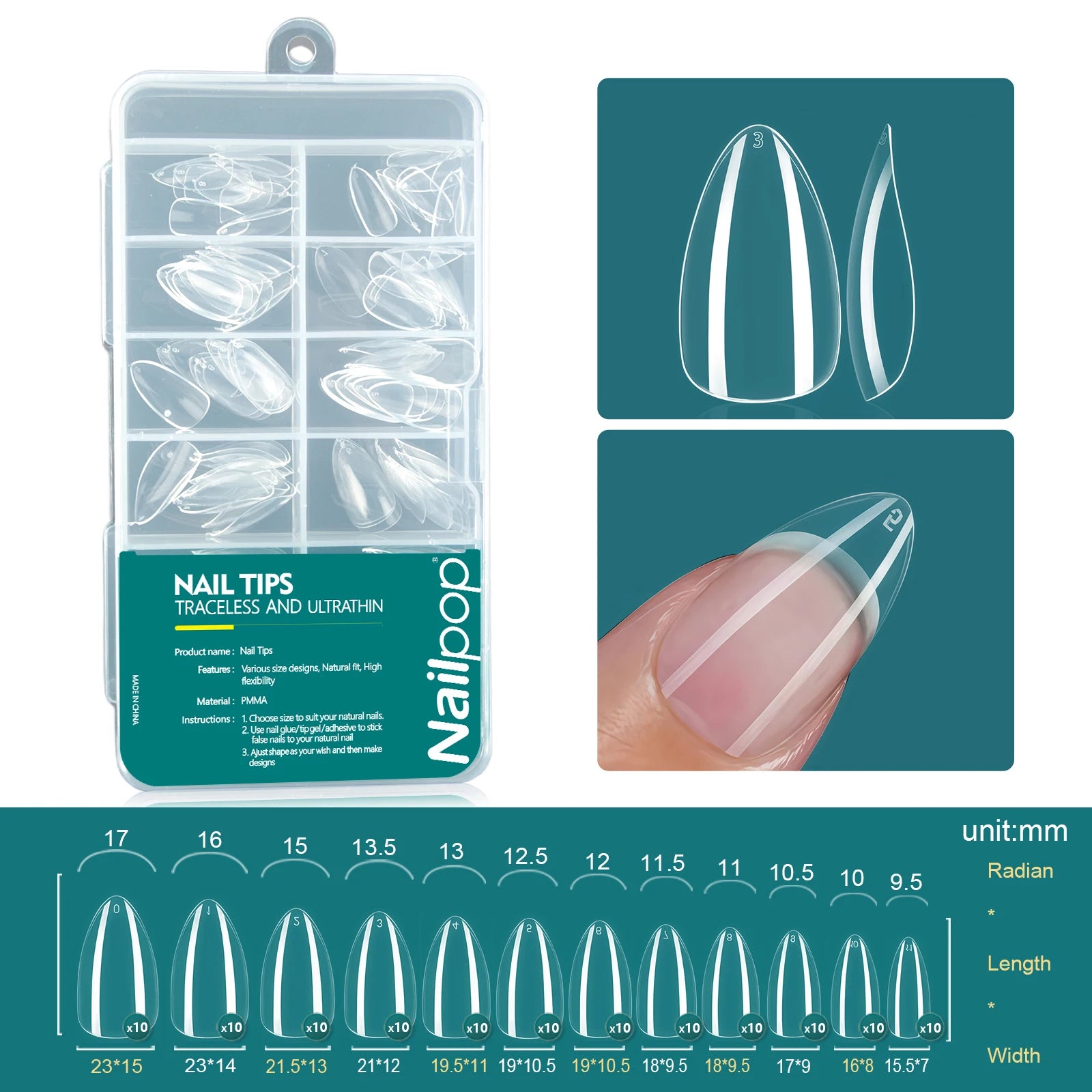 Capsules de Gel Souple 120 pcs, Courte/Moyenne