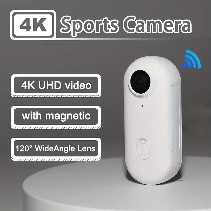 Mini Caméra Sport JETO JT-88 – POV 4K WiFi, Étanche, Magnétique, Enregistreur Portable