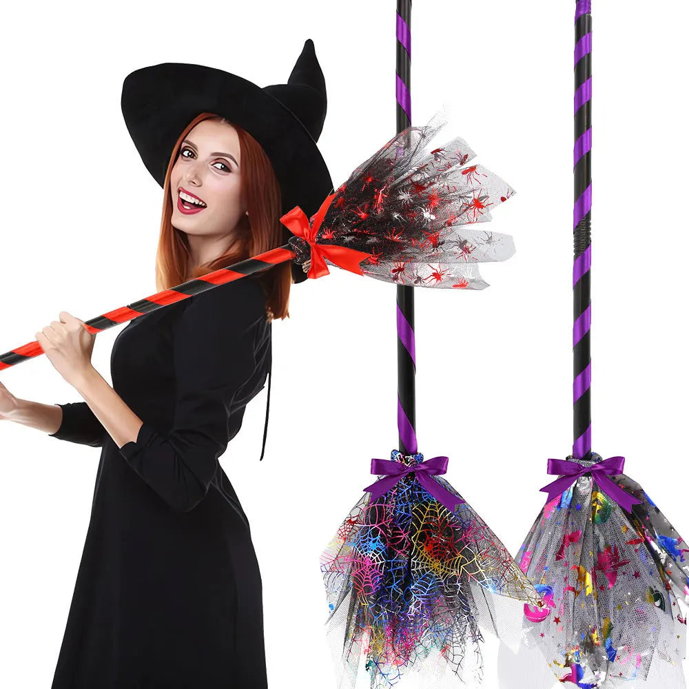 Décoration Balai de Sorcière pour Enfants – Accessoire Halloween, Photo