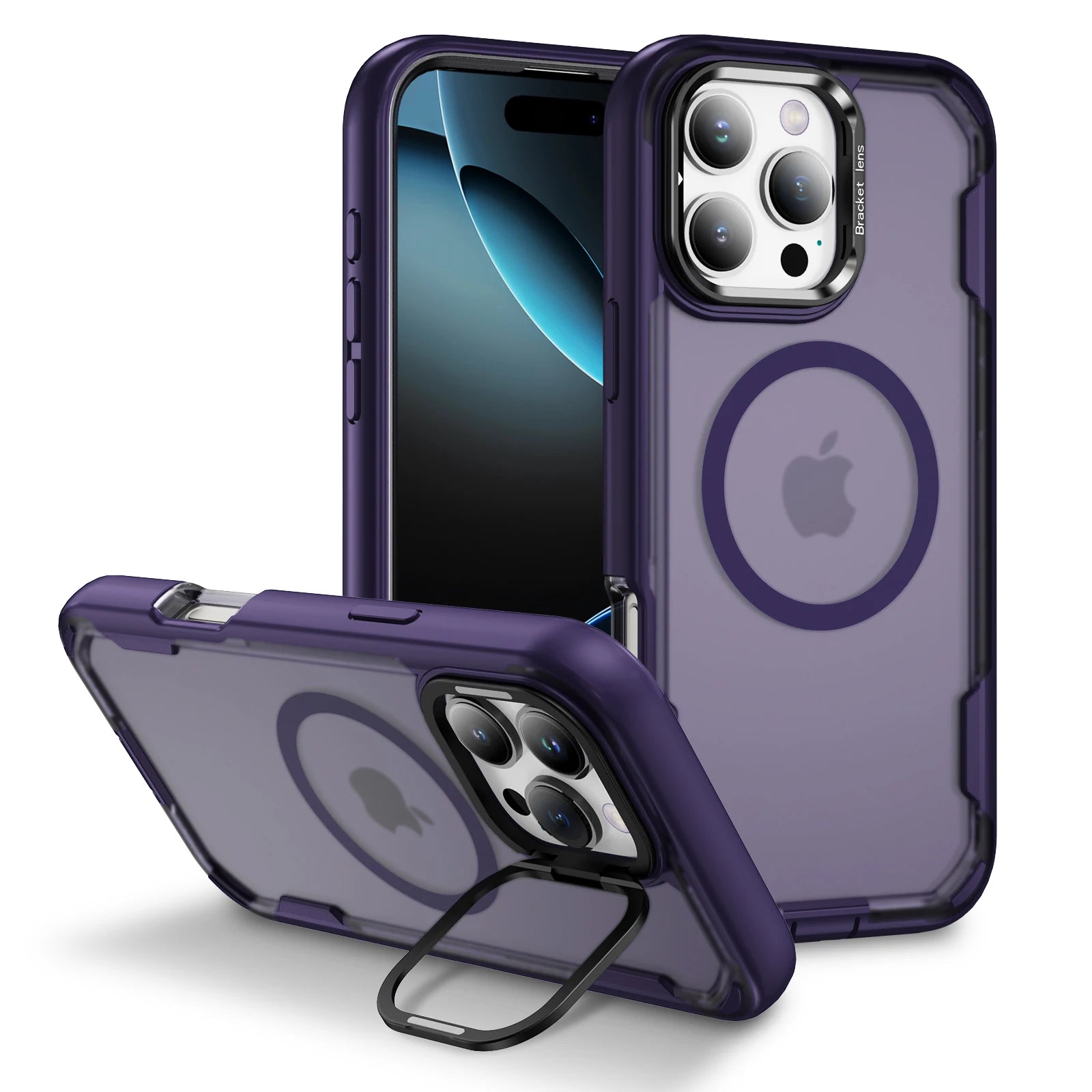 Coque de protection pour iPhone 16 Pro Max 16 Pro 15 Pro Max 14 13 12 Magsafe caméra magnétique protection corps complet antichoc housses de protection
