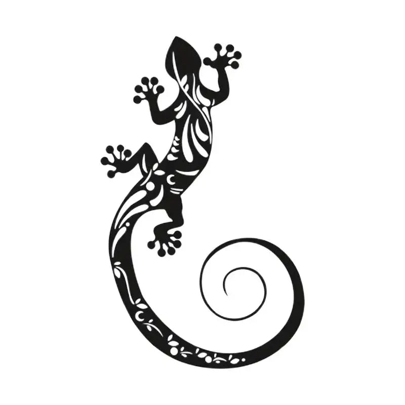 Décoration murale de lézard Gecko en métal, sculpture murale suspendue, art mural, décoration extérieure, décoration de jardin