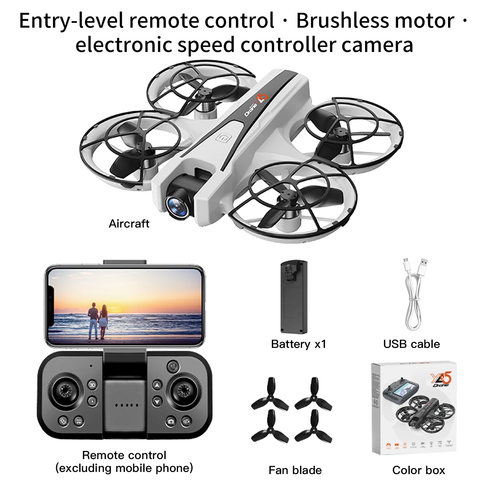 2025 YL05 Drone 8K HD avec Caméra et Écran – Quadcopter RC 360° Flip