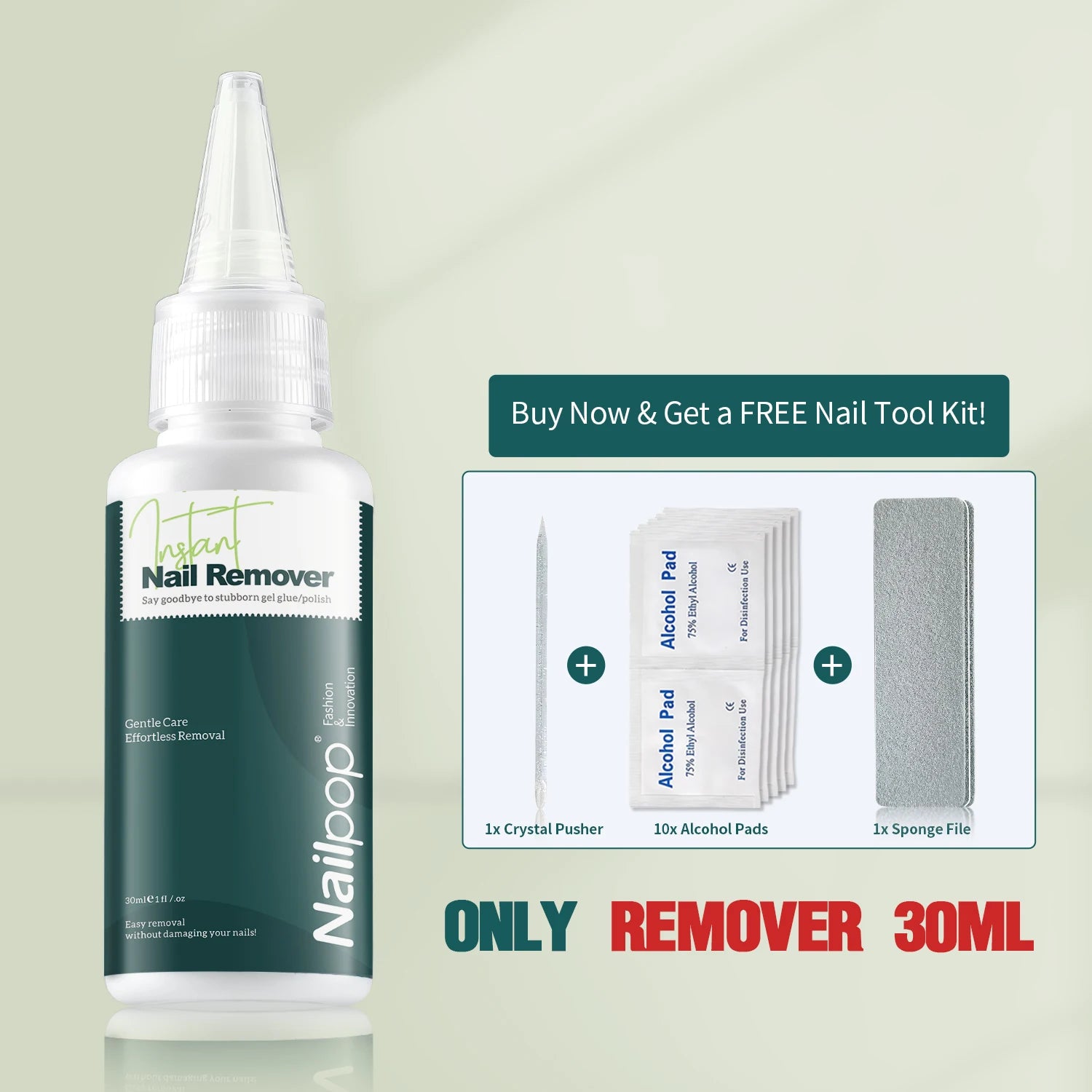 Colle à Ongles X Super Forte + Dissolvant Instantané Kit 6ml / 30ml