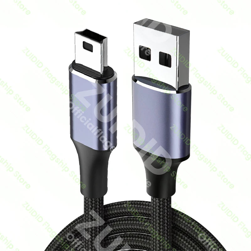 Mini câble USB Mini USB vers USB-A/type-c câble de chargeur de données rapide pour lecteur MP3 MP4 voiture DVR GPS appareil photo numérique HDD Mini USB 2.0
