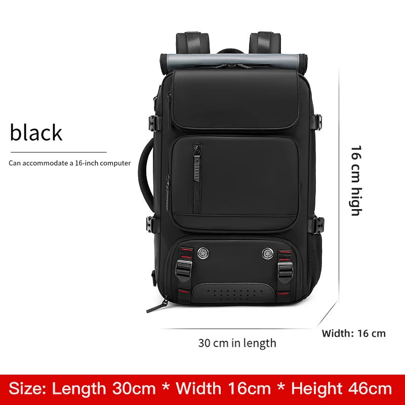 Sac à dos SUSHIMU – Voyage en plein air à double épaule pour hommes, grande capacité, compartiment ordinateur portable