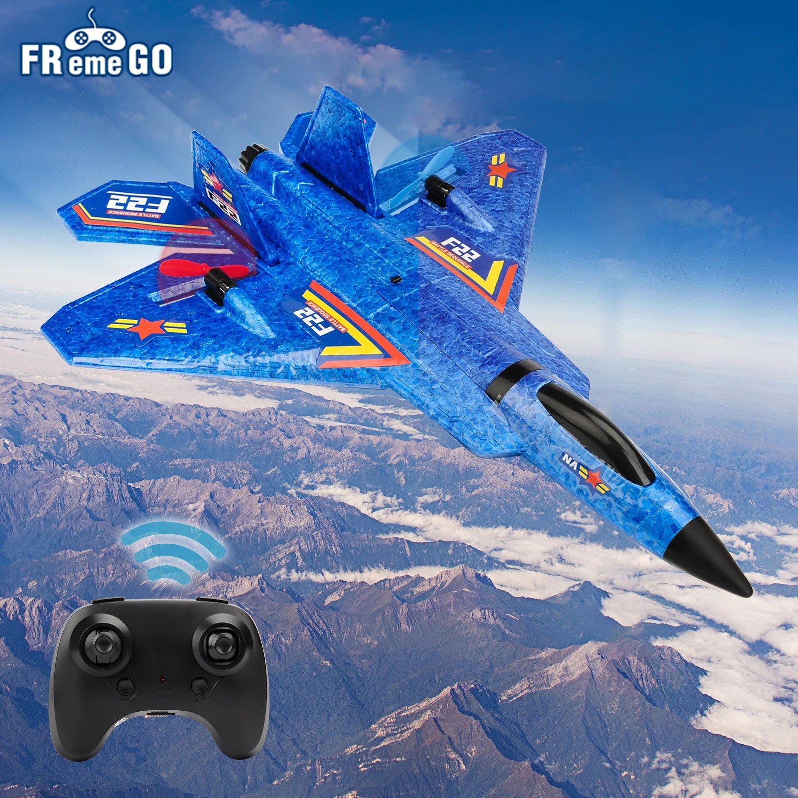 Avion télécommandé F22 raptor, 2.4G, jouet en mousse EPP pour enfants