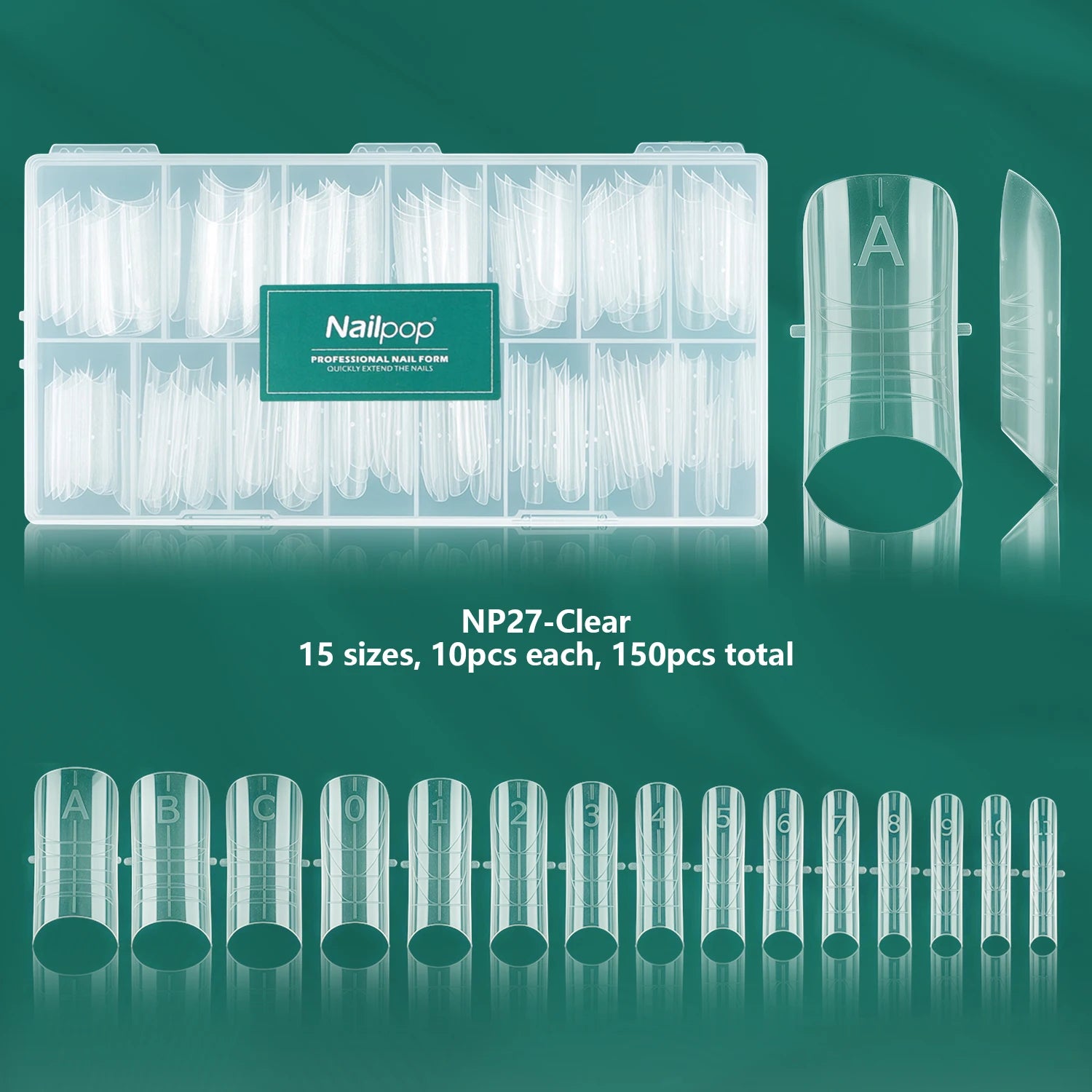 Formes d’ongles français double forme, 360 pièces, 6 styles uniques