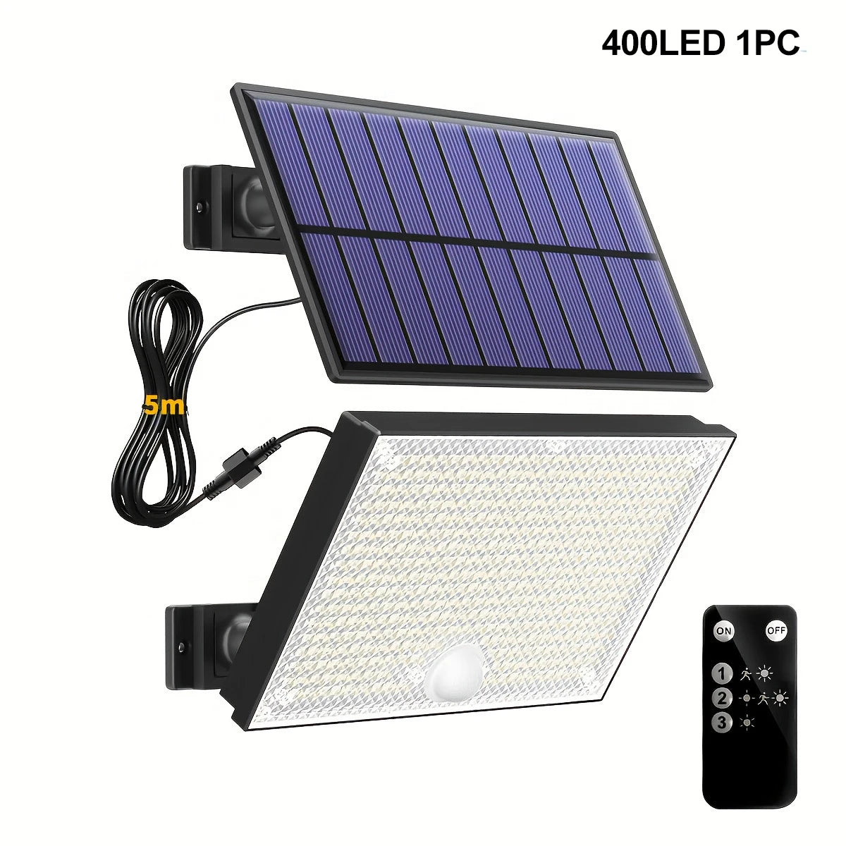 T-NEWSTYLE 400 LED Solar-Außenleuchte