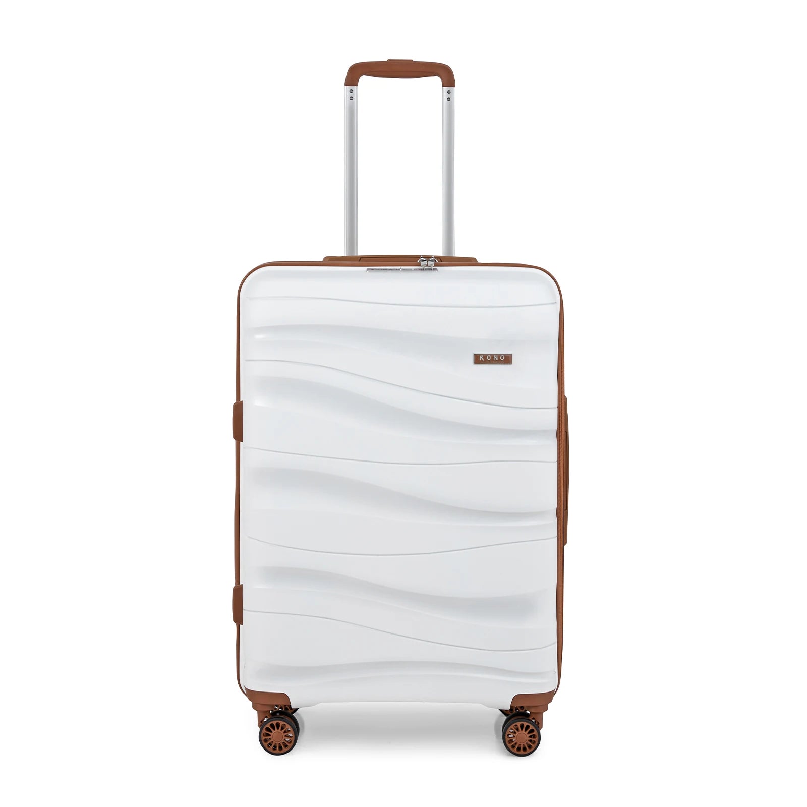 Valise rigide à roulettes légère en polypropylène avec serrure TSA KONO – M, L, XL, ensembles 2, 3 ou 4 pièces