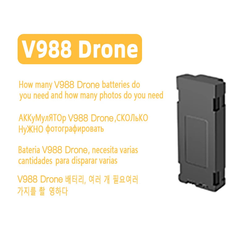 Batterie Li-ion Compatible pour Drones Xiaomi – Modèles V168, V88, S118, S6, Z908, S1S, S2S, S196GPS, V196, V888, A12 CARACTÉRISTIQUE