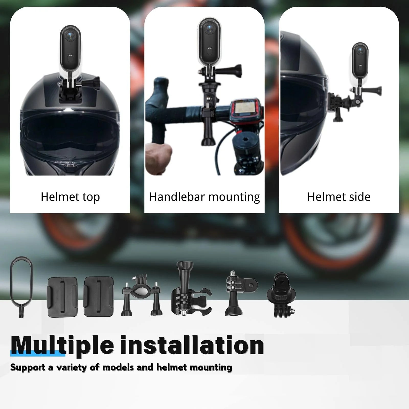 Mini caméra JETO H88 4K/1080P – Casque, Vélo, Moto, Sport et Plongée