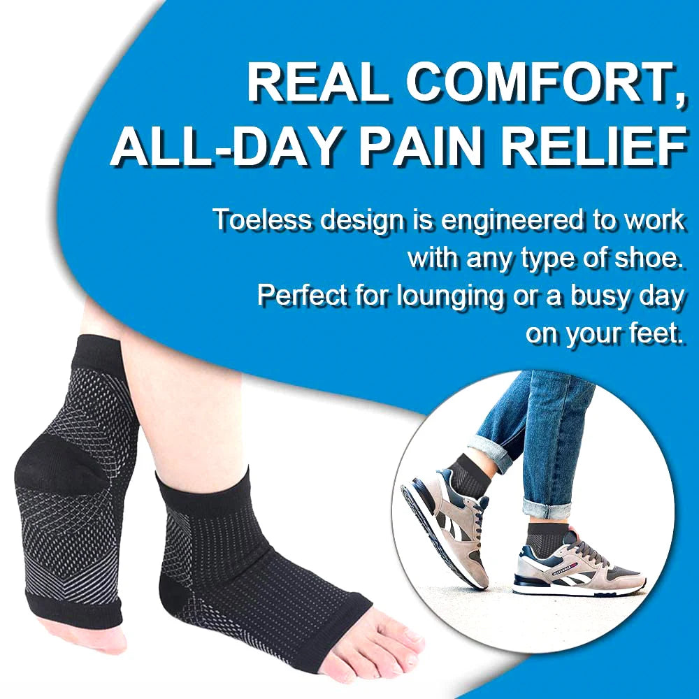 Attelle de compression, Manchon de compression pour tendinite, récupération sportive, fasciite plantaire, 2 pièces