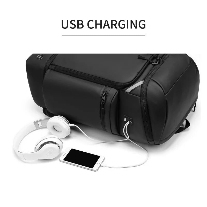 Sac à dos SUSHIMU – Double épaule pour hommes, randonnée et voyage, compartiment ordinateur portable