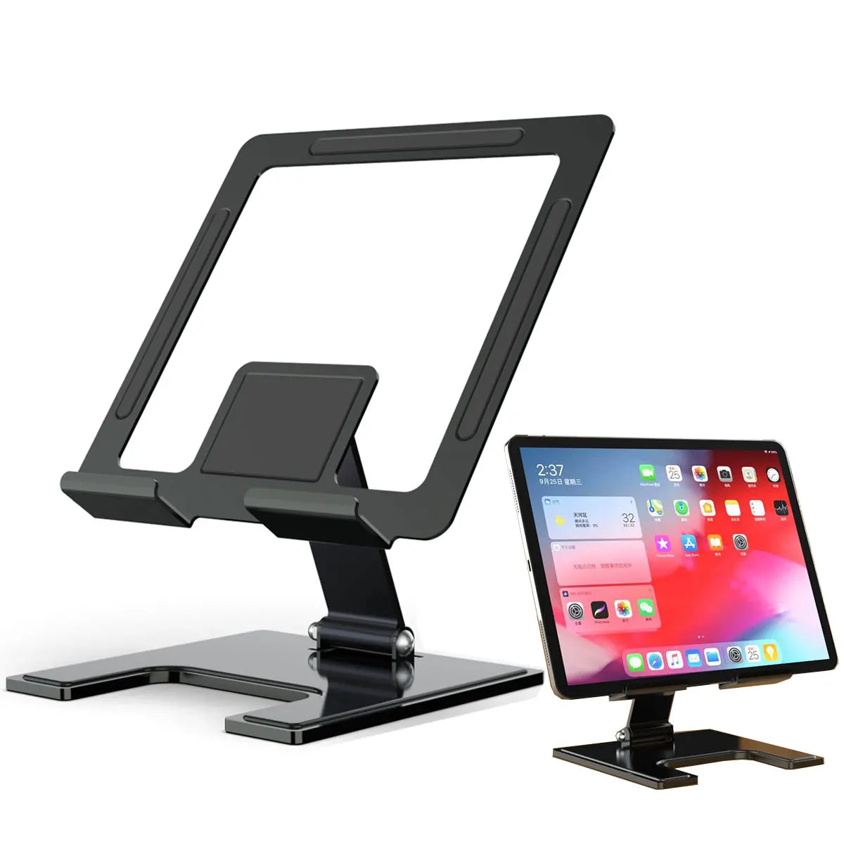 Support de tablette Portable universel tout en métal pour Support iPad Support de tablette Support de bureau réglable Support de tablette Flexible