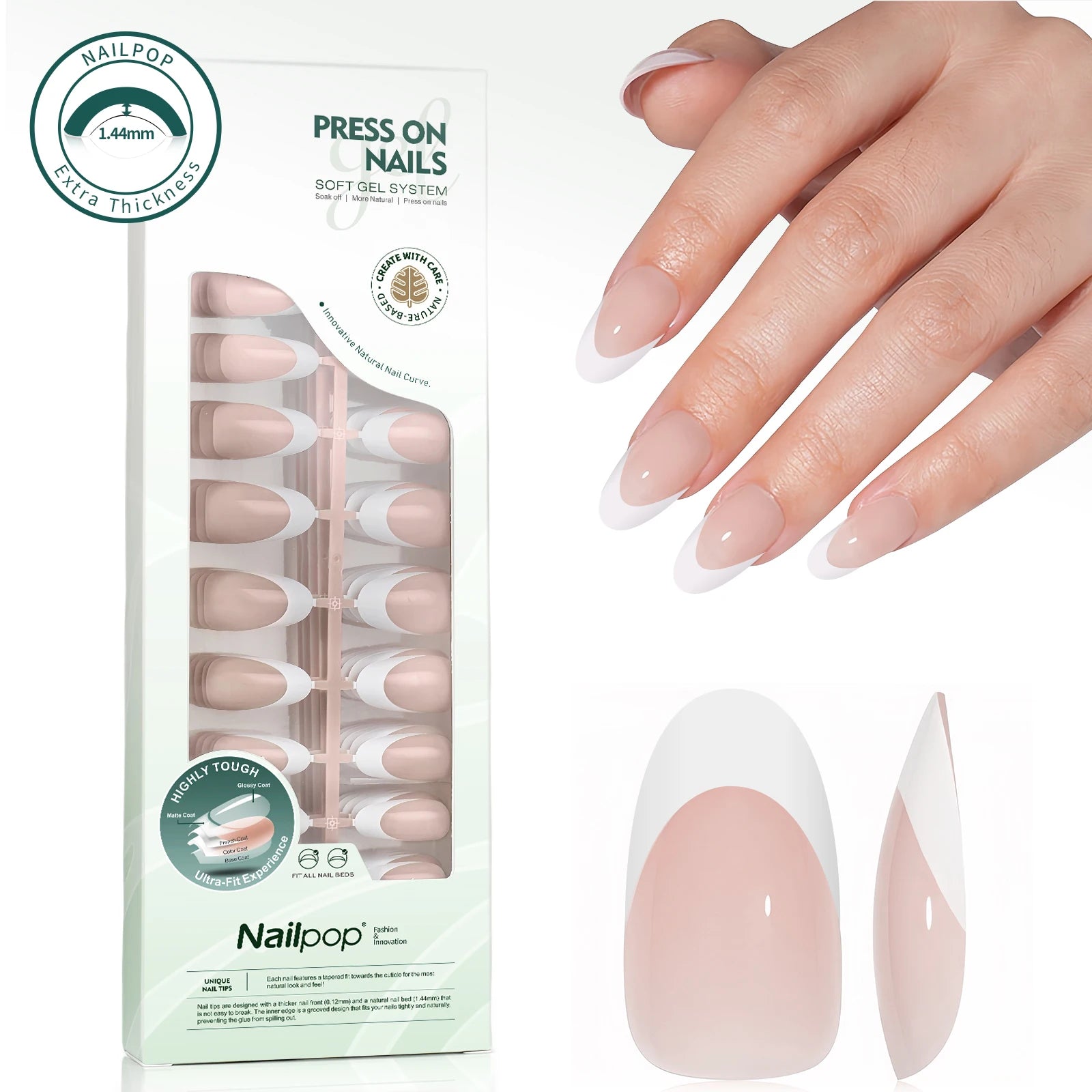 Press On Français Ultra Fit 140 pcs