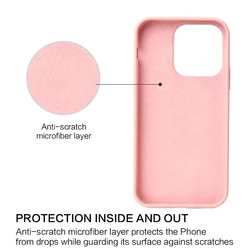 Coque de téléphone en Silicone liquide pour iPhone 12 Pro Max, 11 Pro Max, 12 Pro, 11 Pro, 12 mini, 11, 12