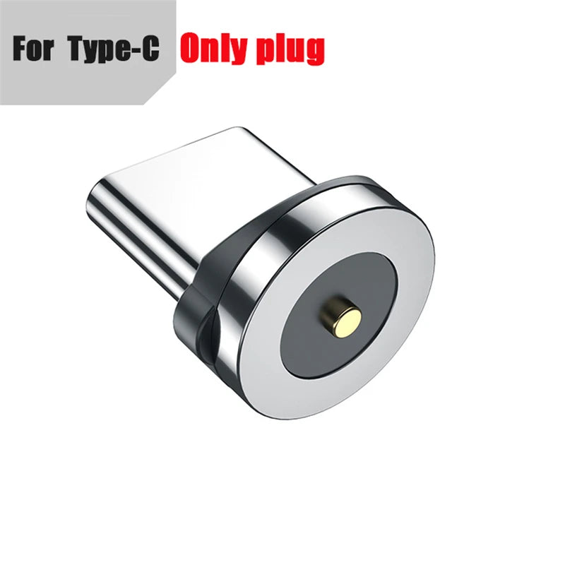 NNBILI 540 ° drehbares magnetisches Micro-USB-Typ-C-Kabel 3A Schnellladedatenkabel für iPhone Xiaomi Mobiltelefon