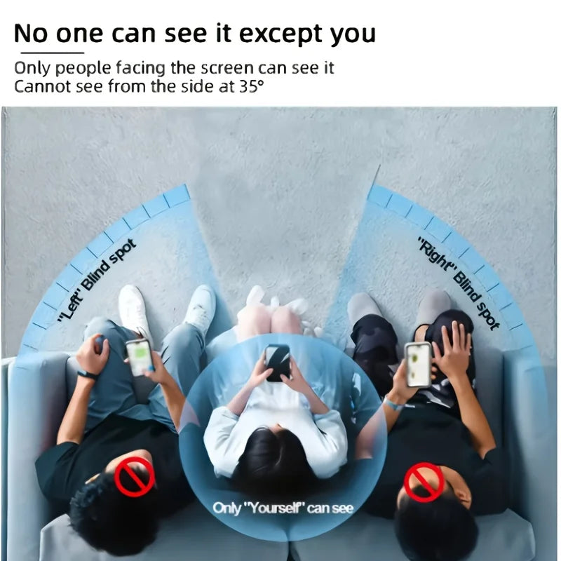 Film de protection plein écran Anti-espion – 2 pièces pour iPhone 14/15/16/17 (incl. Pro Max & Air)