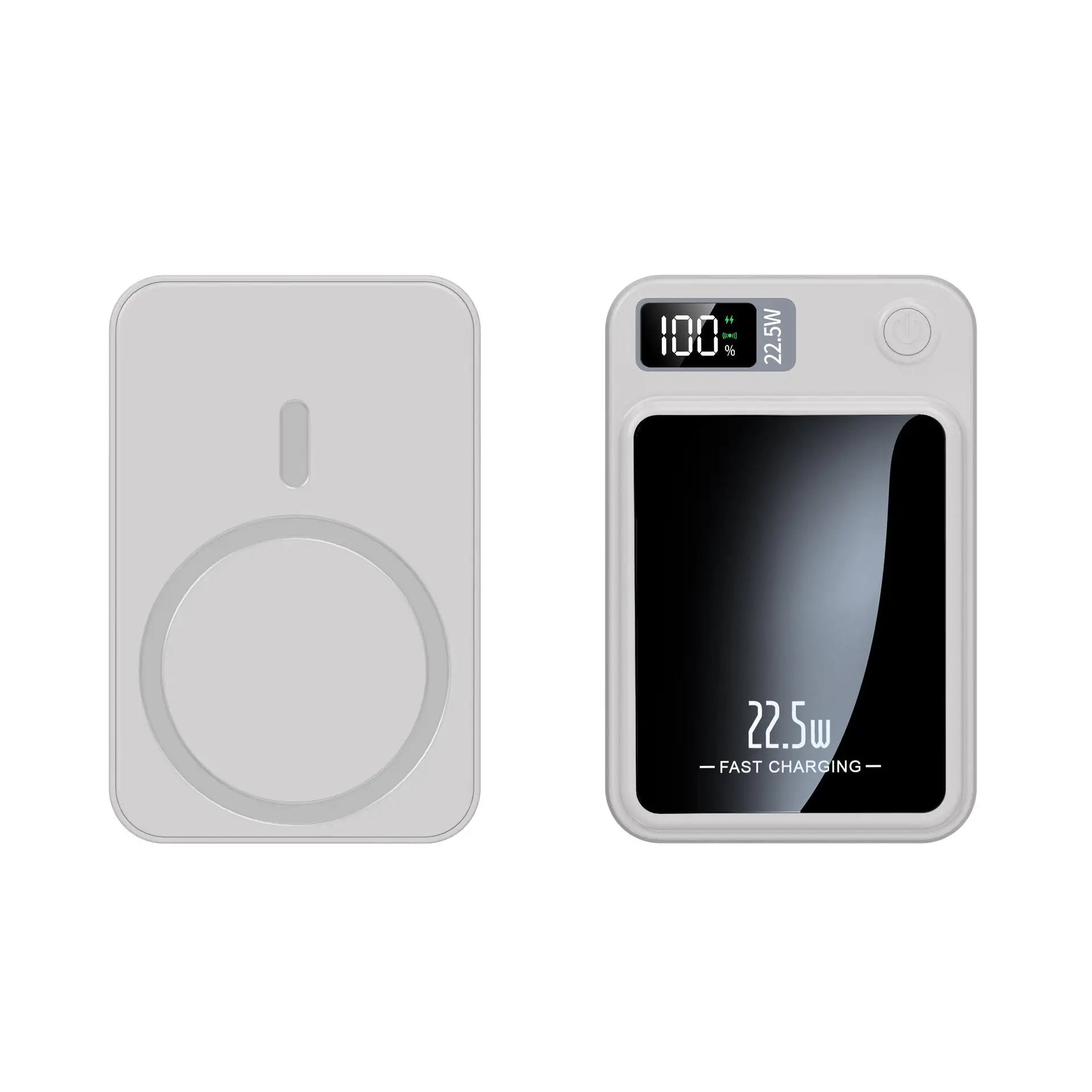 Batterie externe magnétique sans fil 100000 mAh, charge super rapide, batterie portable avec adaptateur Powerbank pour iPhone, Huawei, Samsung.