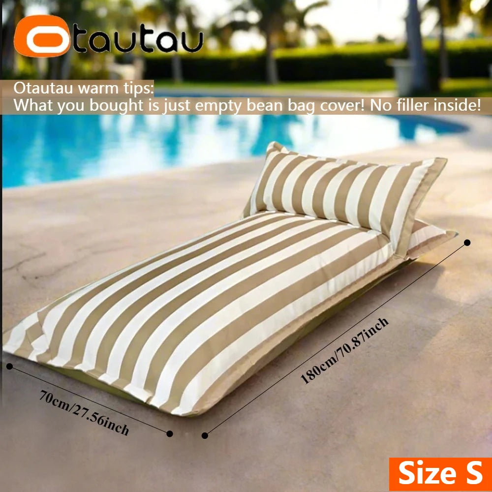 Pouf Flottant Géant – Housse Imperméable pour Piscine, Plage et Jardin (Sans Remplissage)