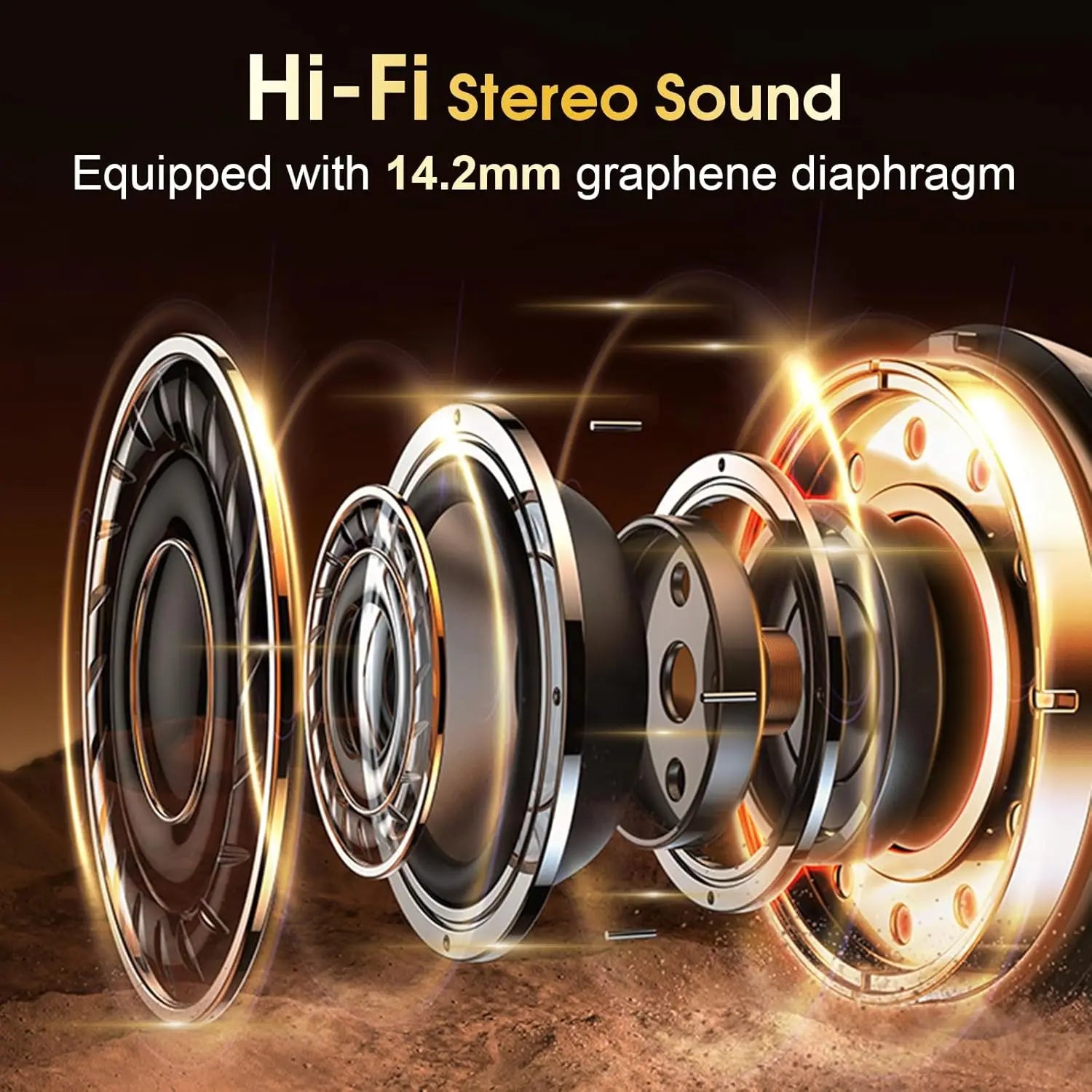 Bluetooth 5.4 IPX7 TWS Sports Earphones, HiFi Bass Wireless Headphones, LED Touch Handsfree Earphone, Noise Cancelling, Waterproof Headset