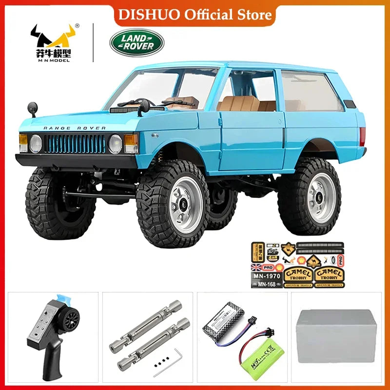 Voiture sur chenilles RC 4x4 MN128 MN82S 2.4G, Buggy d'escalade professionnel avec lumière LED, voitures télécommandées à grande échelle, jouets pour garçons, cadeau