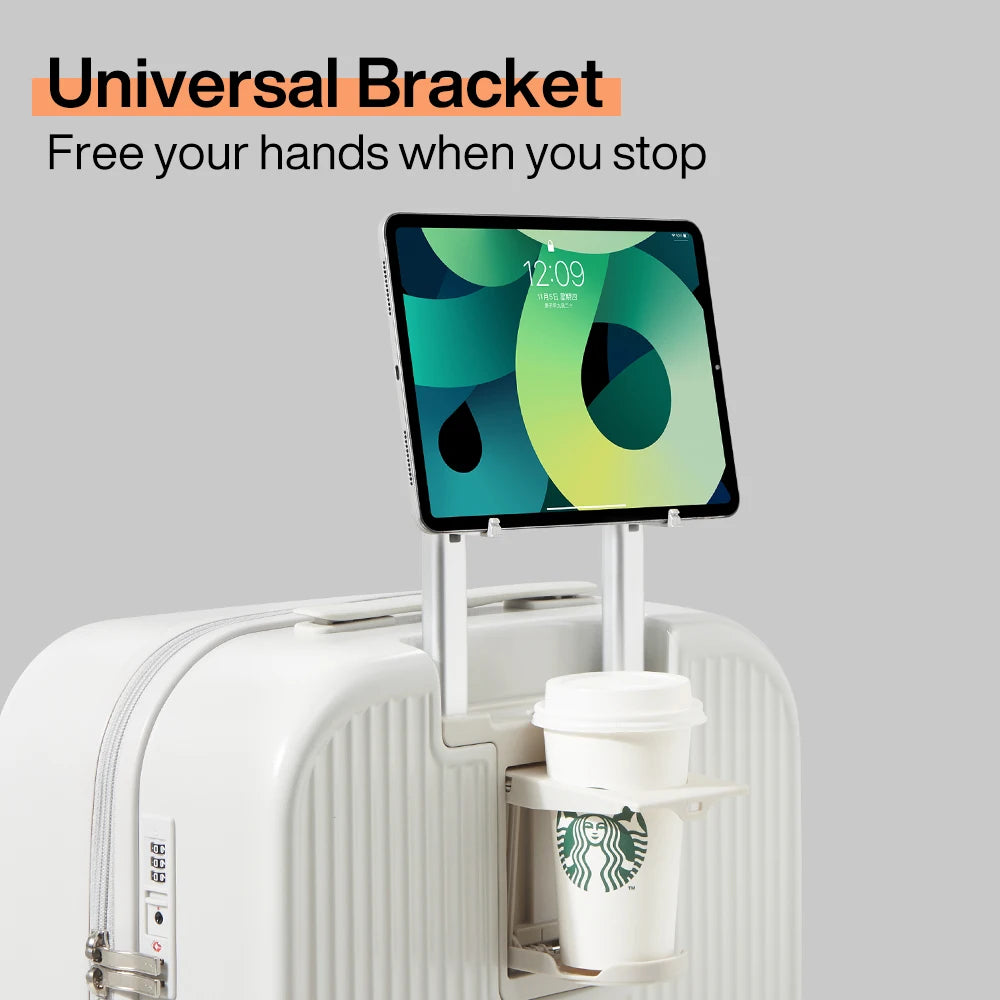 Valise Mixi avec support téléphone intégré – Bagage rigide PC, roulettes Spinner, cabine et soute