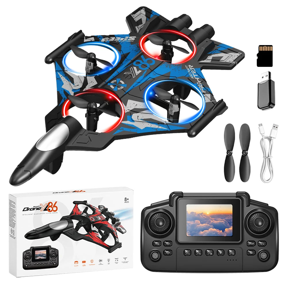 Drone YL86 Avion RC Amélioré – Drone Quadrirotor avec Écran, Caméra 4K HD, Photographie Aérienne