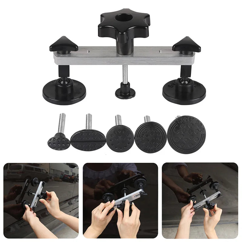 Outils de débosselage sans peinture pour carrosserie de voiture, extracteur automatique, kit flacon de ventouse, taille mixte, rénovation de voiture