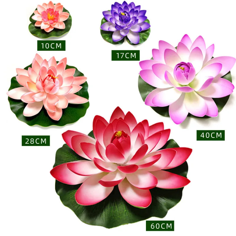 Artificial plants, Fake water lily plant for decoration, floating artificial flower