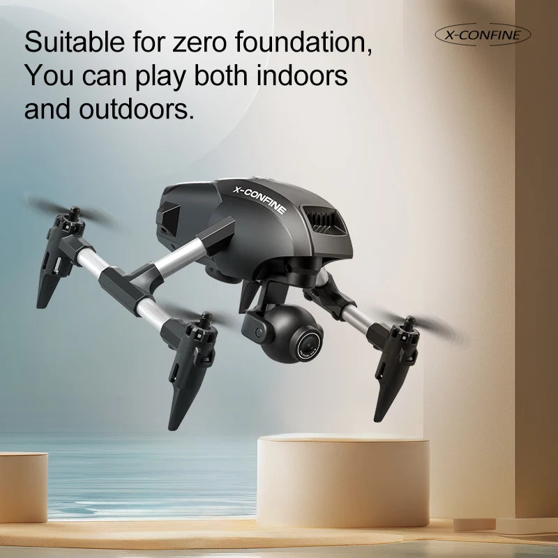 Mini importateur professionnel V42 – Caméra HD 8K pour touristes, FPV, WiFi, localisation optique du flux, maintien d'altitude, quadricoptère RC, jouet cadeau RC