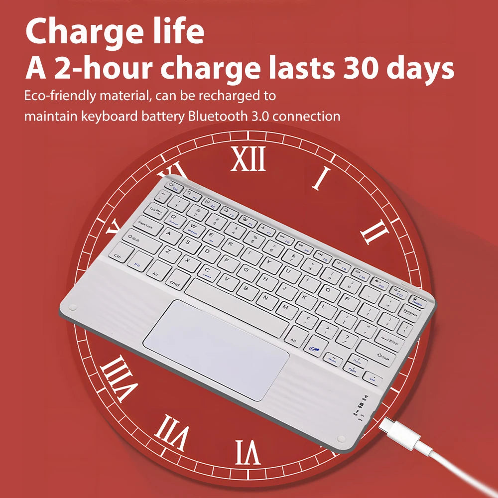 Drahtlose Bluetooth-Tastatur und -Maus, TouchSub, iPad, Xiaomi, Samsung, Huawei, Android, iOS, Windows