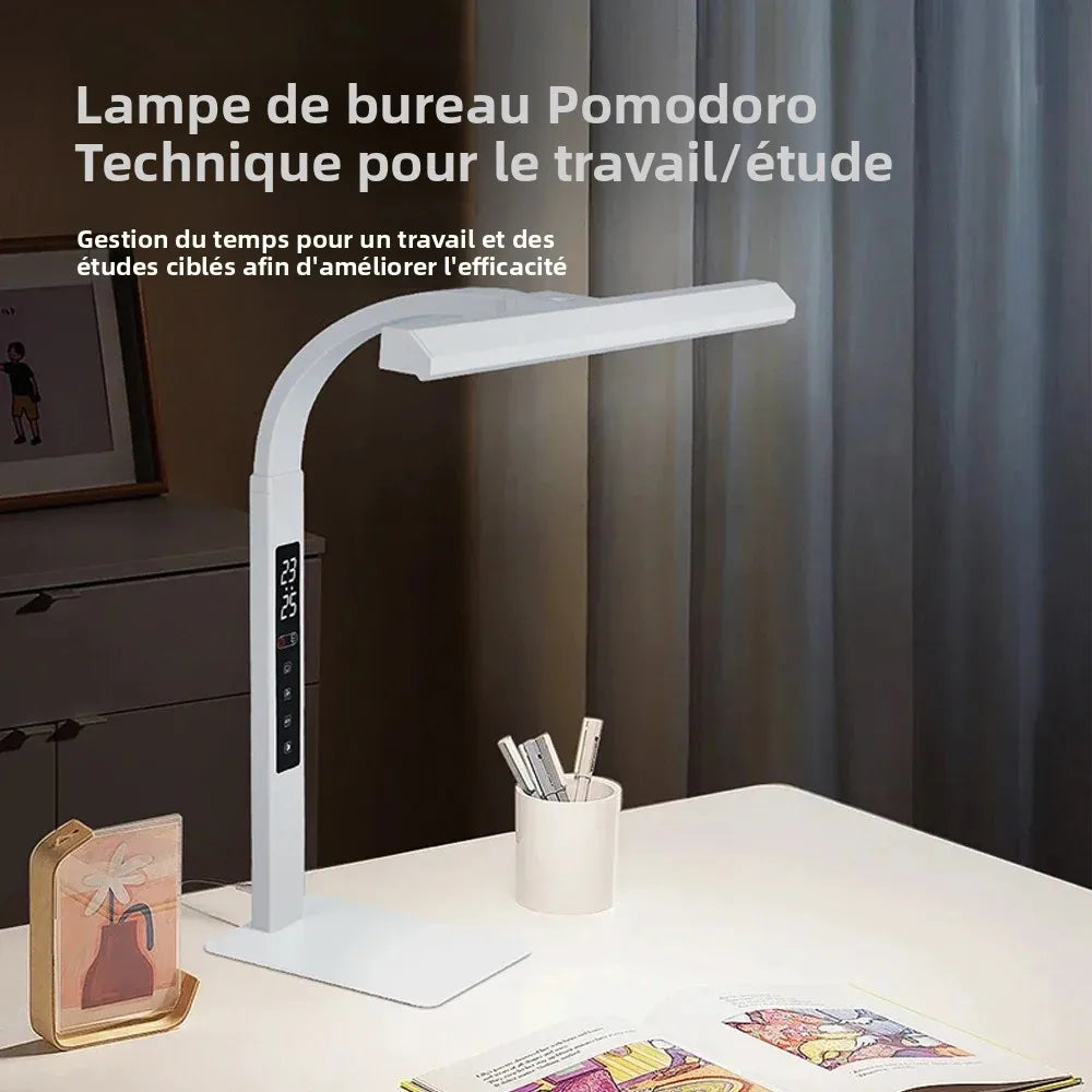 LED-Vollspektrum-Schreibtischlampe T36 – 360° Digitalanzeige und Touch-Dimmung